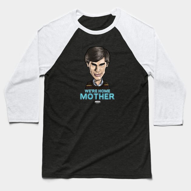 Norman Bates (Highmore) Baseball T-Shirt by AndysocialIndustries